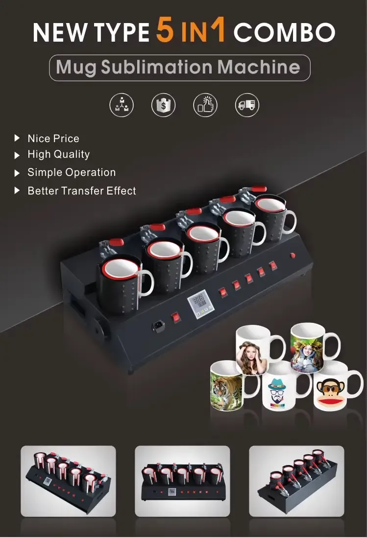 Presse à mugs multifonctions 5 en 1 - détail 3