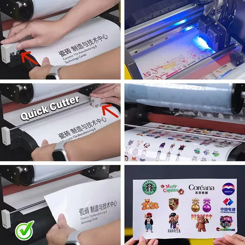 Impressora UV DTF com duas cabeças XP600 para etiquetas personalizadas - imagem 6