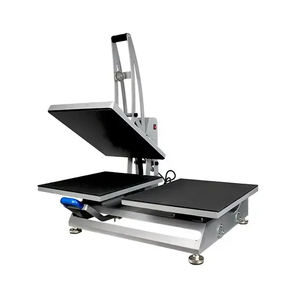 Plancha térmica manual giratoria con placa inferior extraíble