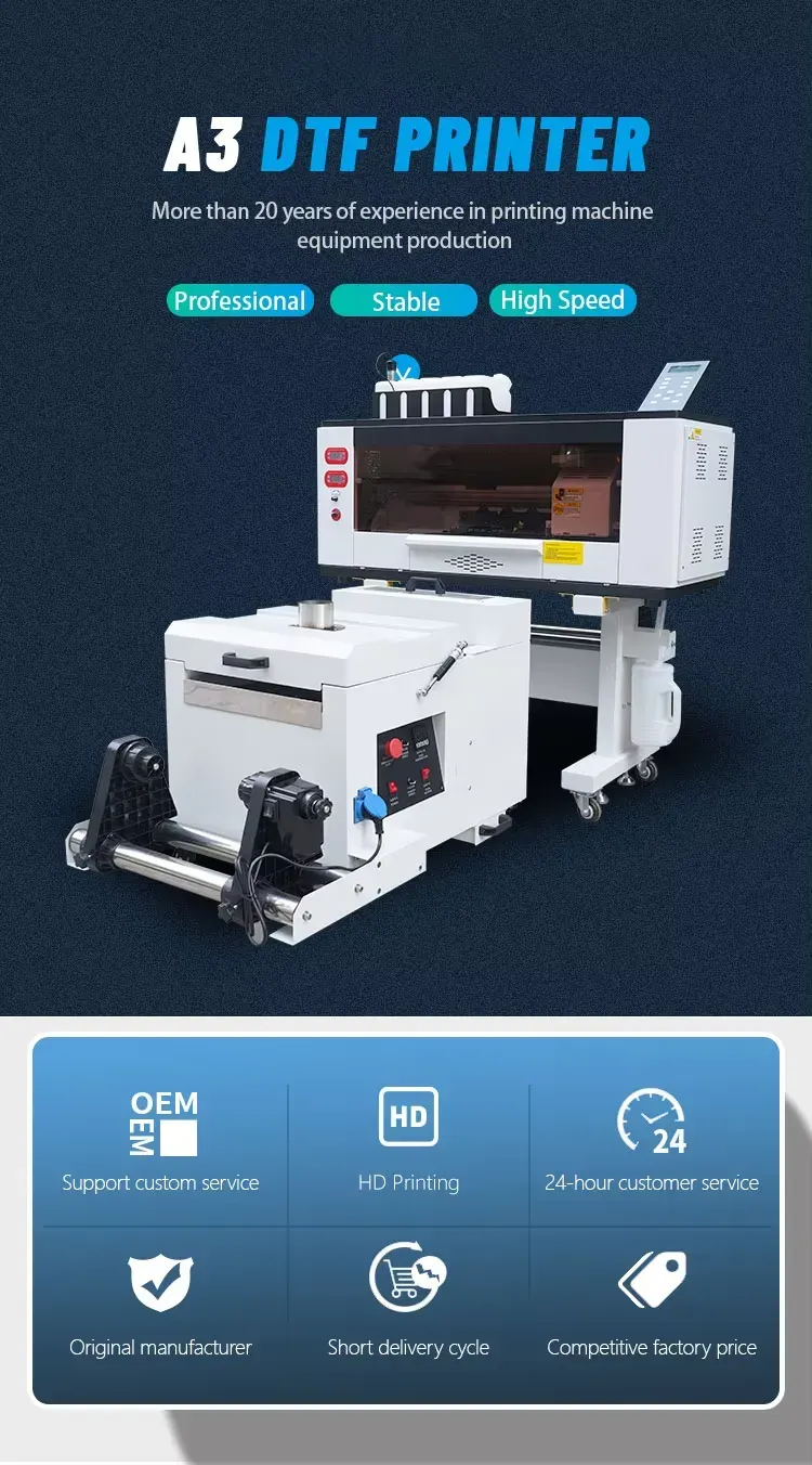 A3 DTF Printer Set for Heat Transfer Film Production detail 2