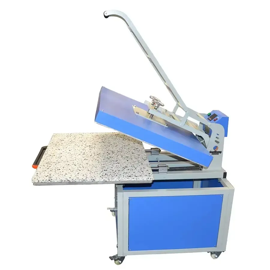 Large Format Manual Flatbed Heat Press Machine for Textile Production detail 2