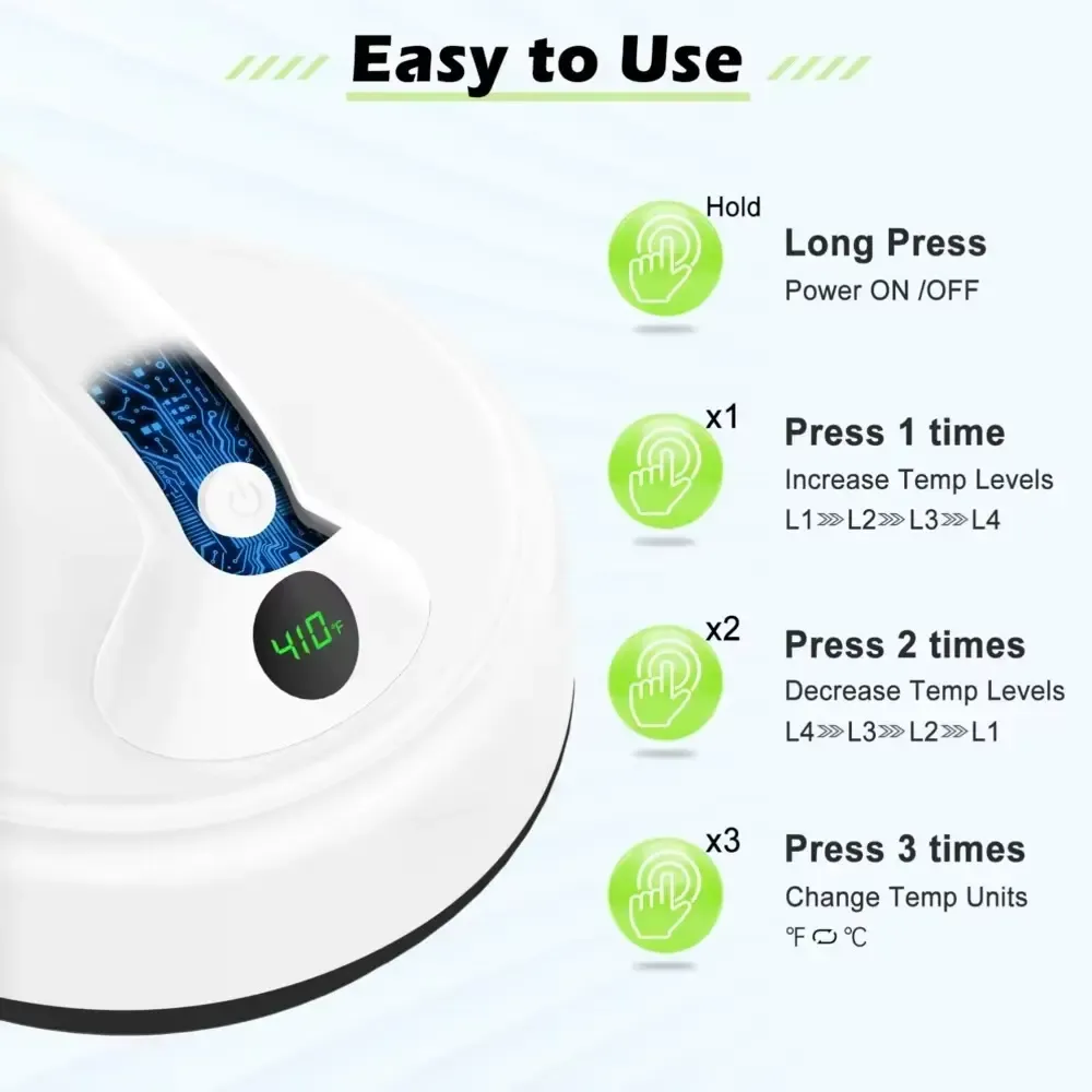 Prensa térmica elétrica portátil de 5 polegadas para pequenos produtos personalizados - imagem 3