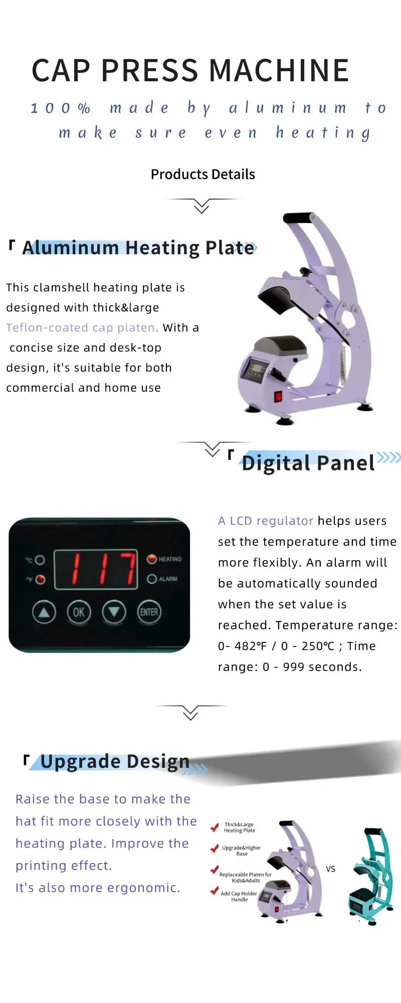 Presse à casquettes automatique à plateau interchangeable - détail 1