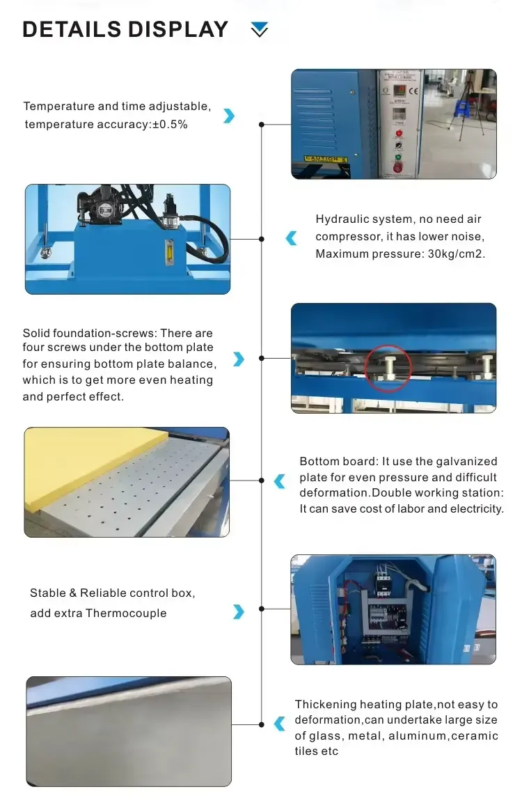 High Quality Hydraulic Large Format Heat Press Machine detail 2