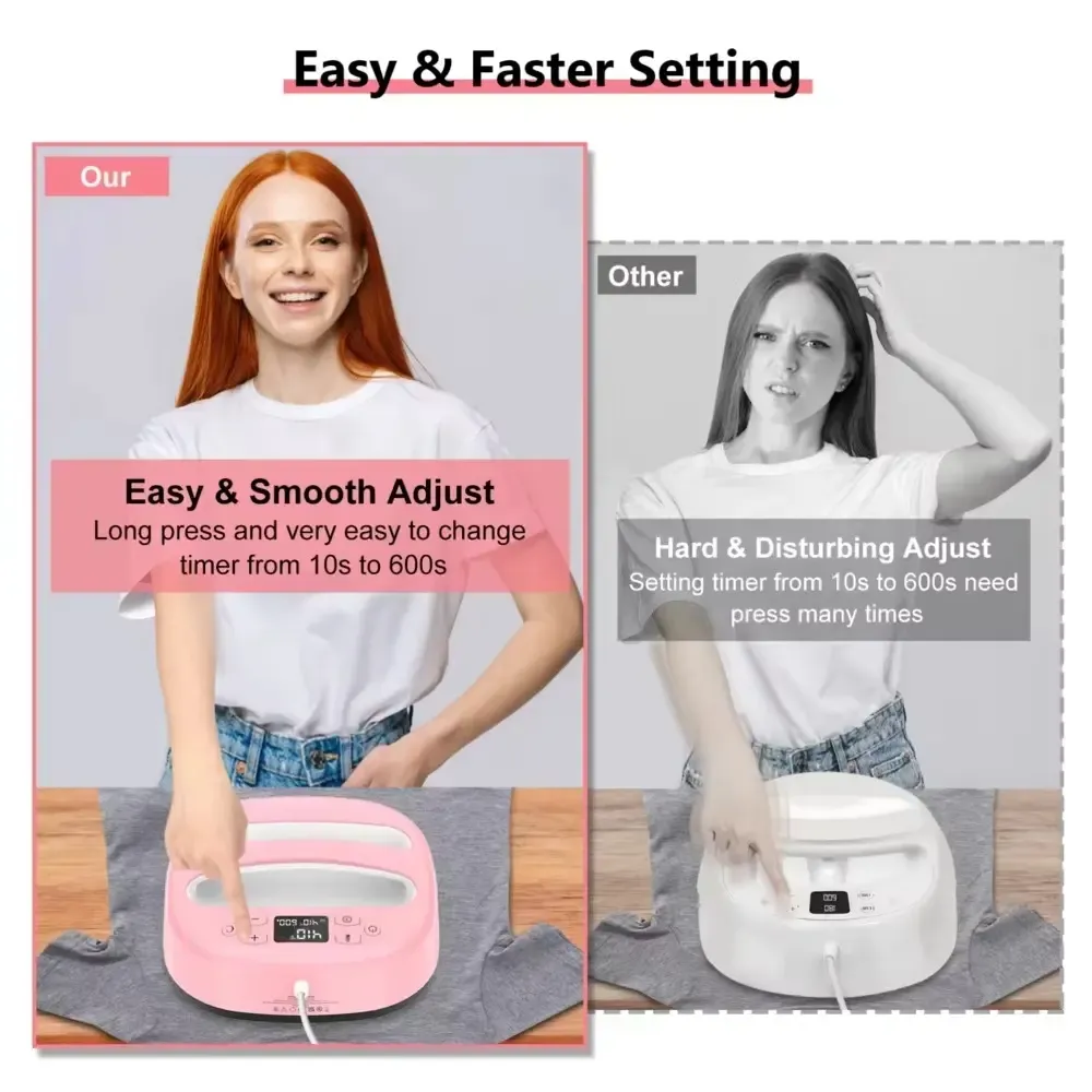 10x10 Portable Electric Heat Press for Small Transfers - image 6