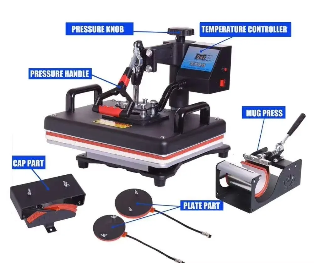8-in-1 Heat Press Machine for Custom Products detail 1