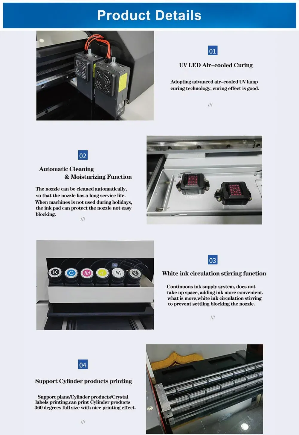 Impresora UV 6090 para decoración de productos en plano - detalle 3