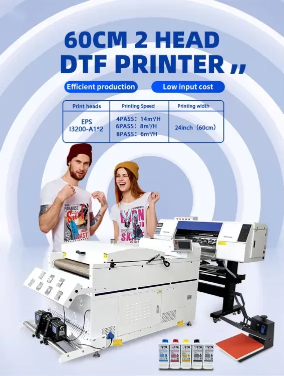 Impresora DTF I3200 de 24 pulgadas para impresión de transfers - detalle 1