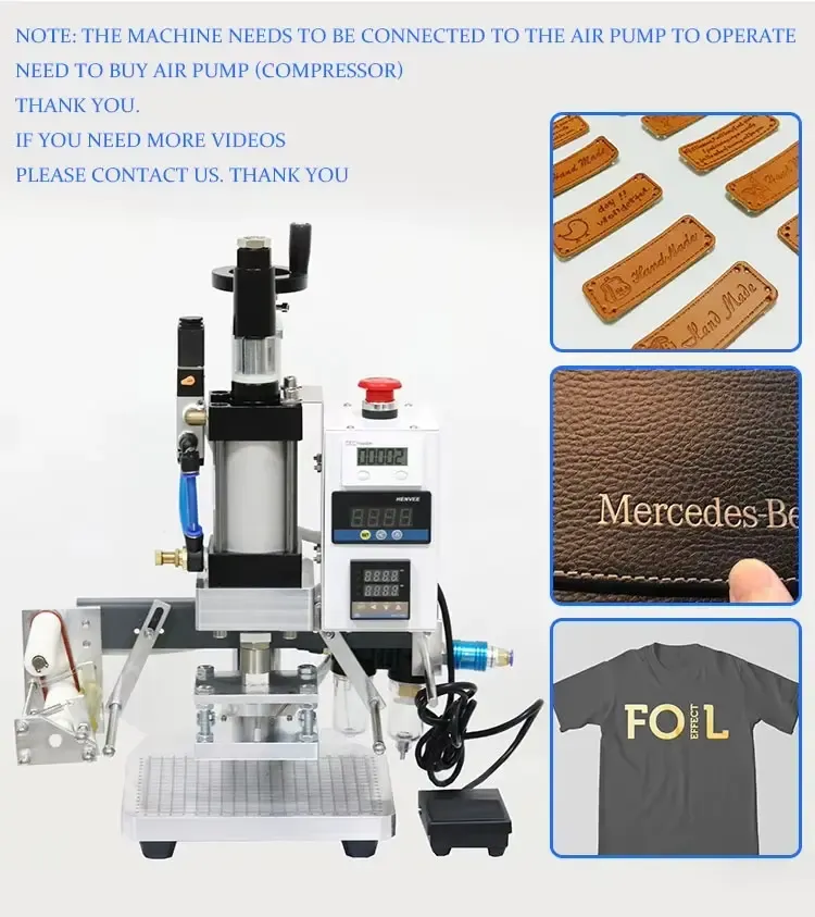 Digital Gold Foil Stamping Machine for Custom Logo and Gift Decoration detail 3