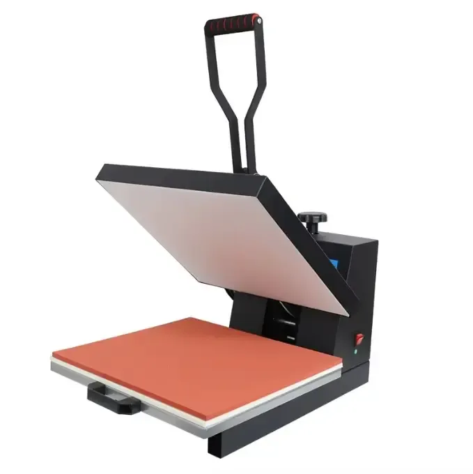 Black Manual Clamshell Heat Press Machine with Digital Control Panel - image 4