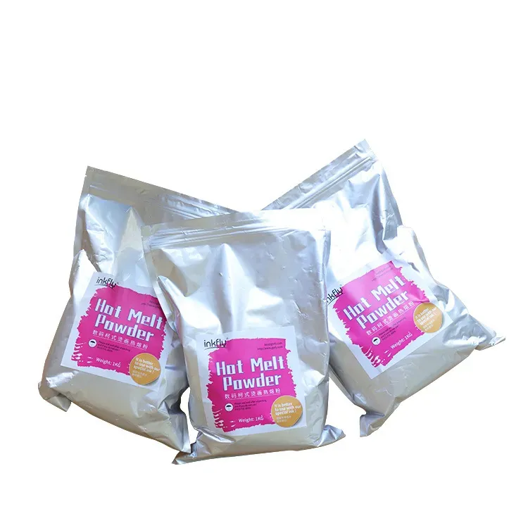 Sachet de poudre adhésive thermofusible DTF