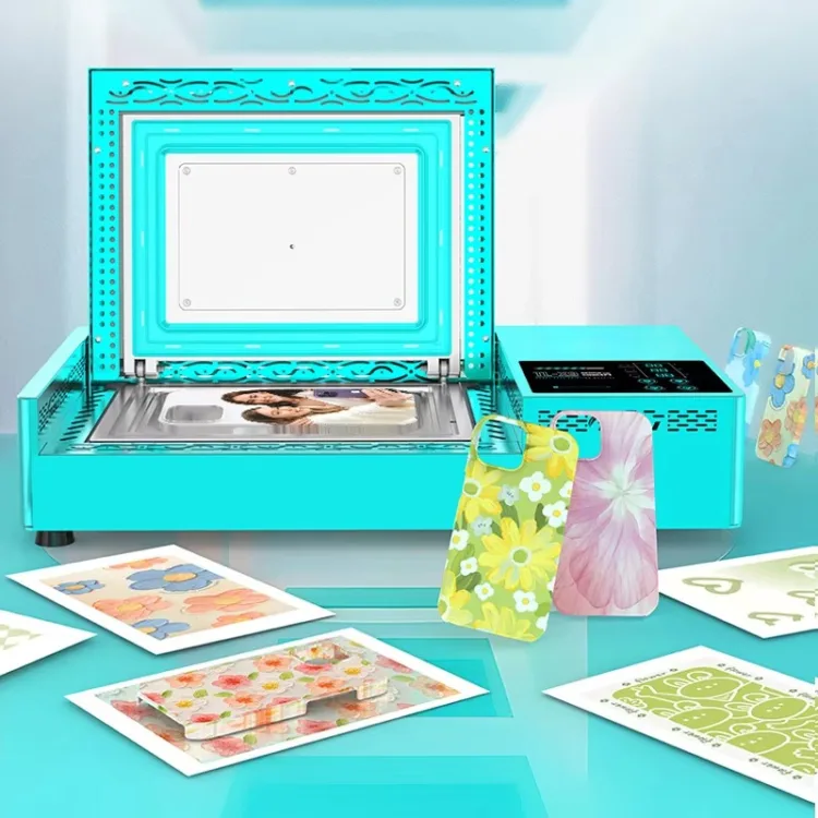 Mobile Phone Shell Printing，3D sublimation vacuum heat press machine