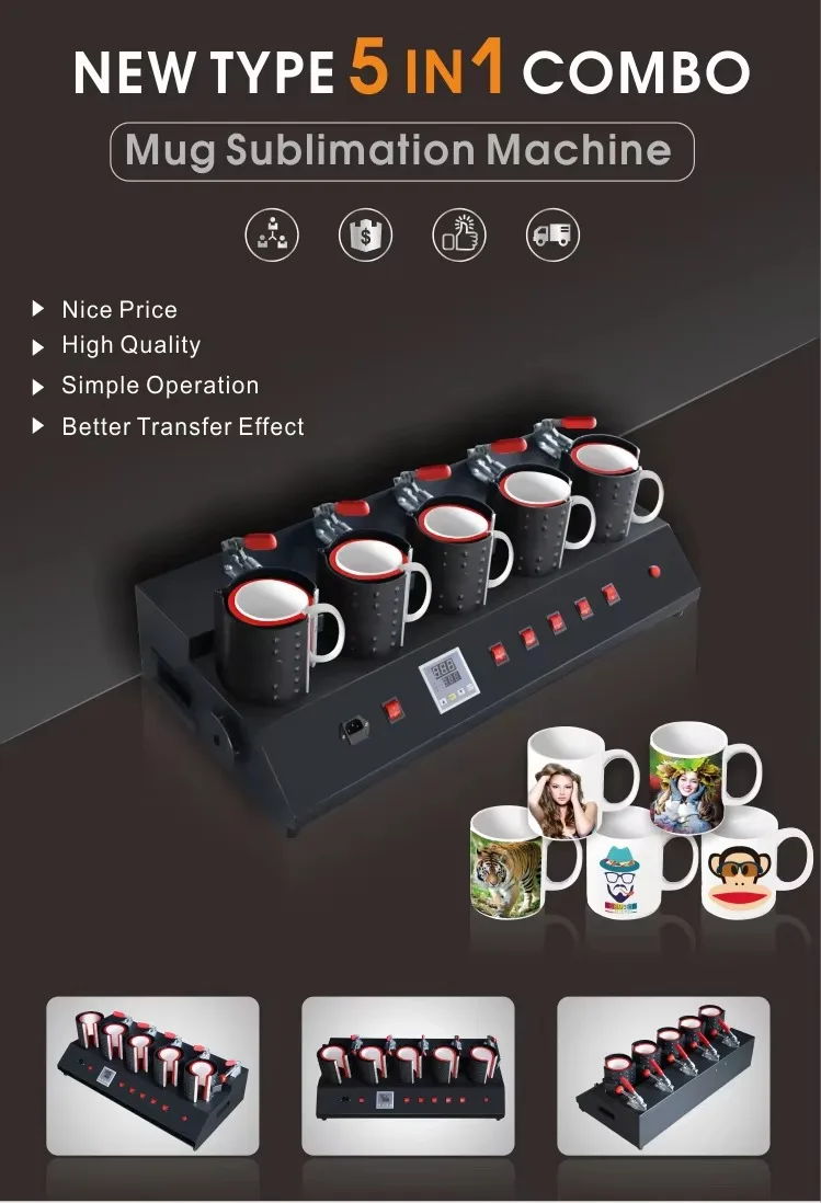 5-in-1 Heat Press Machine