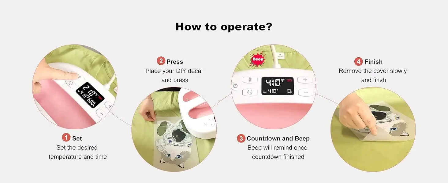 10x10 Portable Electric Heat Press Machine for Small Garment Transfers detail image