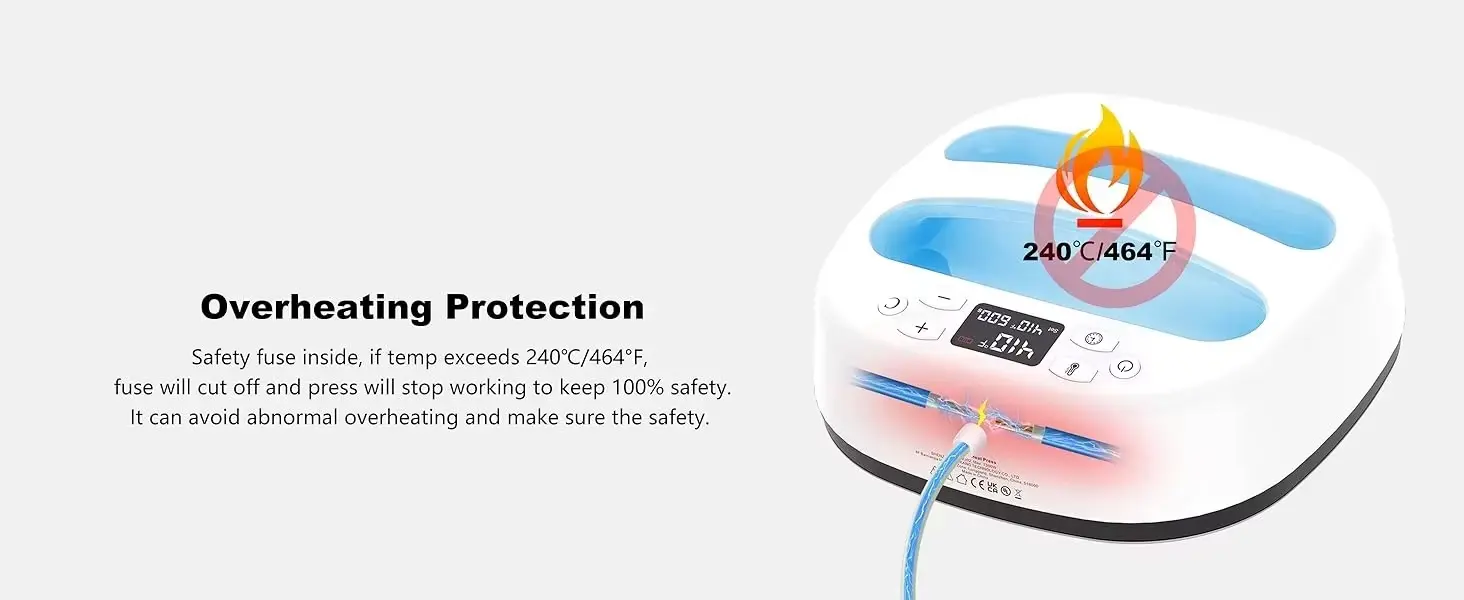10x10 Portable Electric Heat Press Machine for Small Garment Transfers detail image