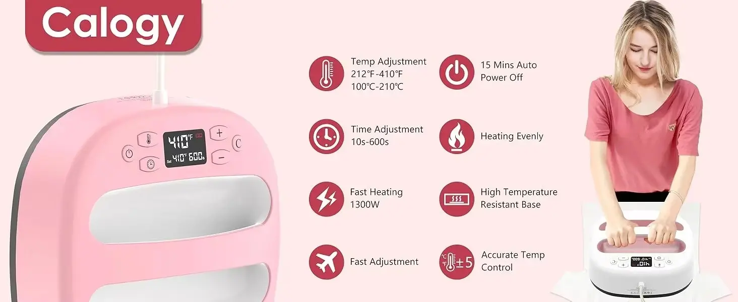 10x10 Portable Electric Heat Press Machine for Small Garment Transfers detail image