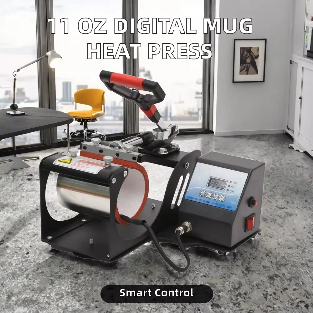 11 oz Digital Flatbed Mug Heat Press Machine detail image
