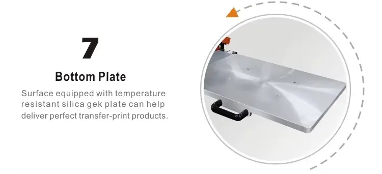 40x60cm Dual-Station Manual Heat Press Machine for Apparel Transfer Production detail image