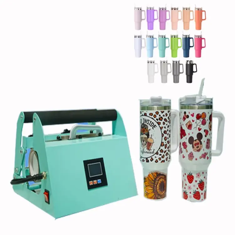 Portable 40oz Tumbler Sublimation Mug Press Machine
