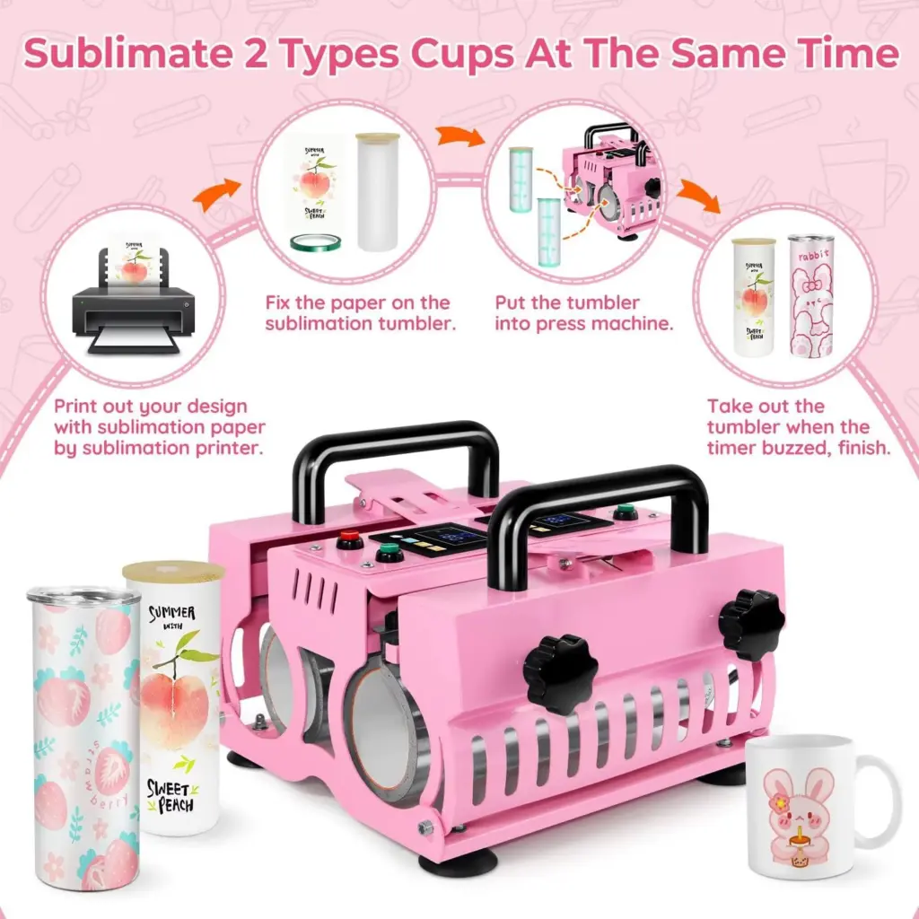 Wholesale Double Station Mug Heat Press Machine