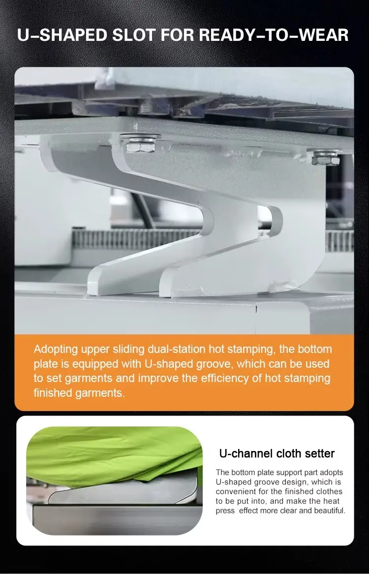 60x40cm 24x16 Inch Pneumatic Heat Press Machine detail image 8
