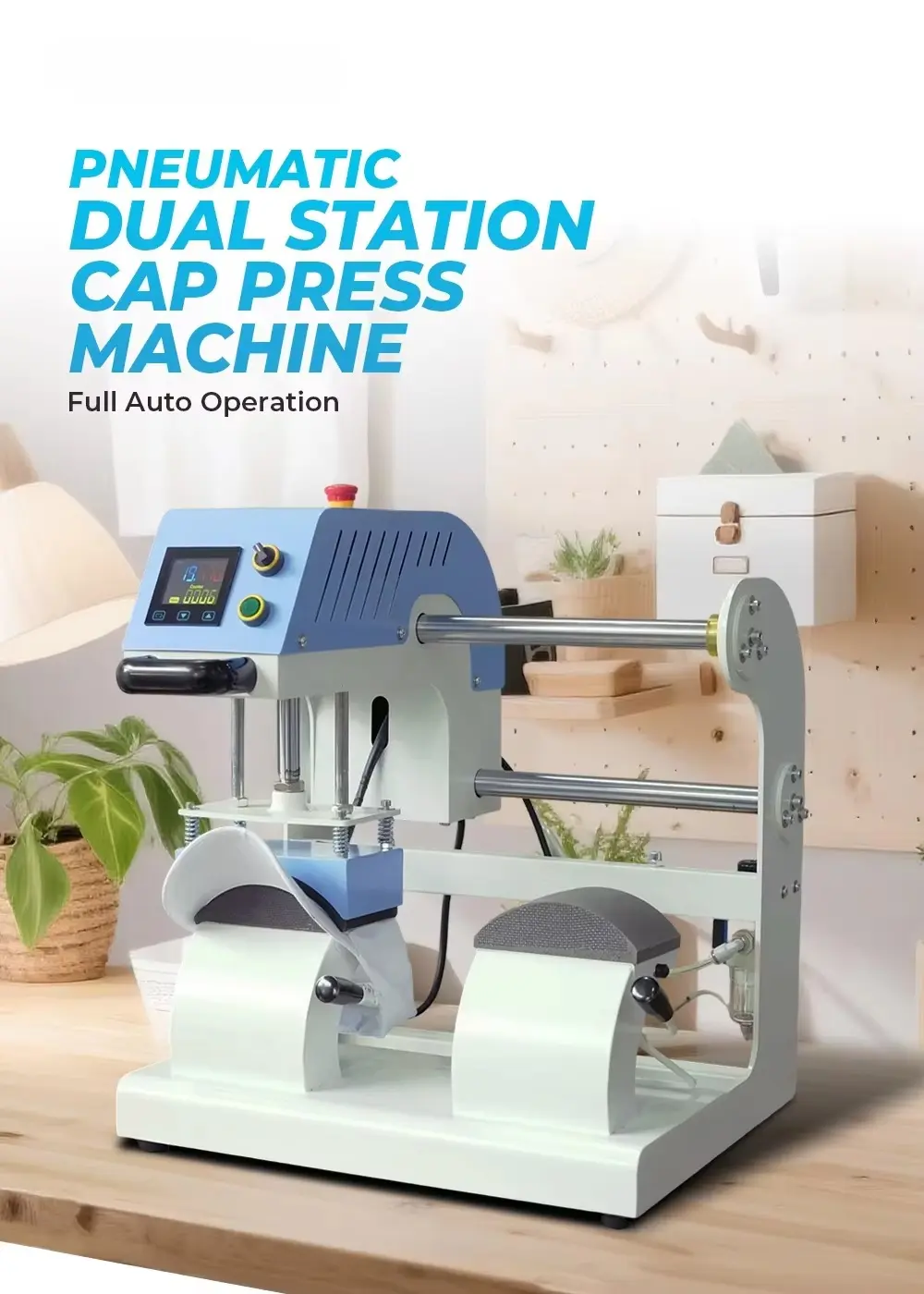 Automatic Dual Station Pneumatic Heat Press Machine detail image 2