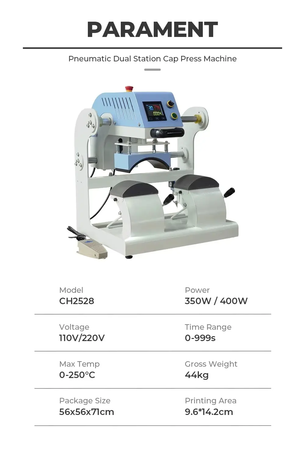 Automatic Dual Station Pneumatic Heat Press Machine detail image 4