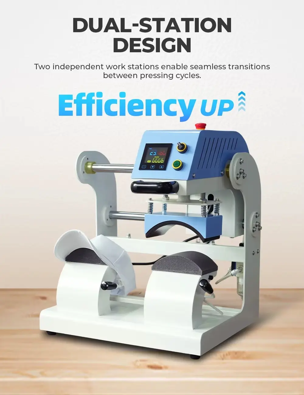 Automatic Dual Station Pneumatic Heat Press Machine detail image 6