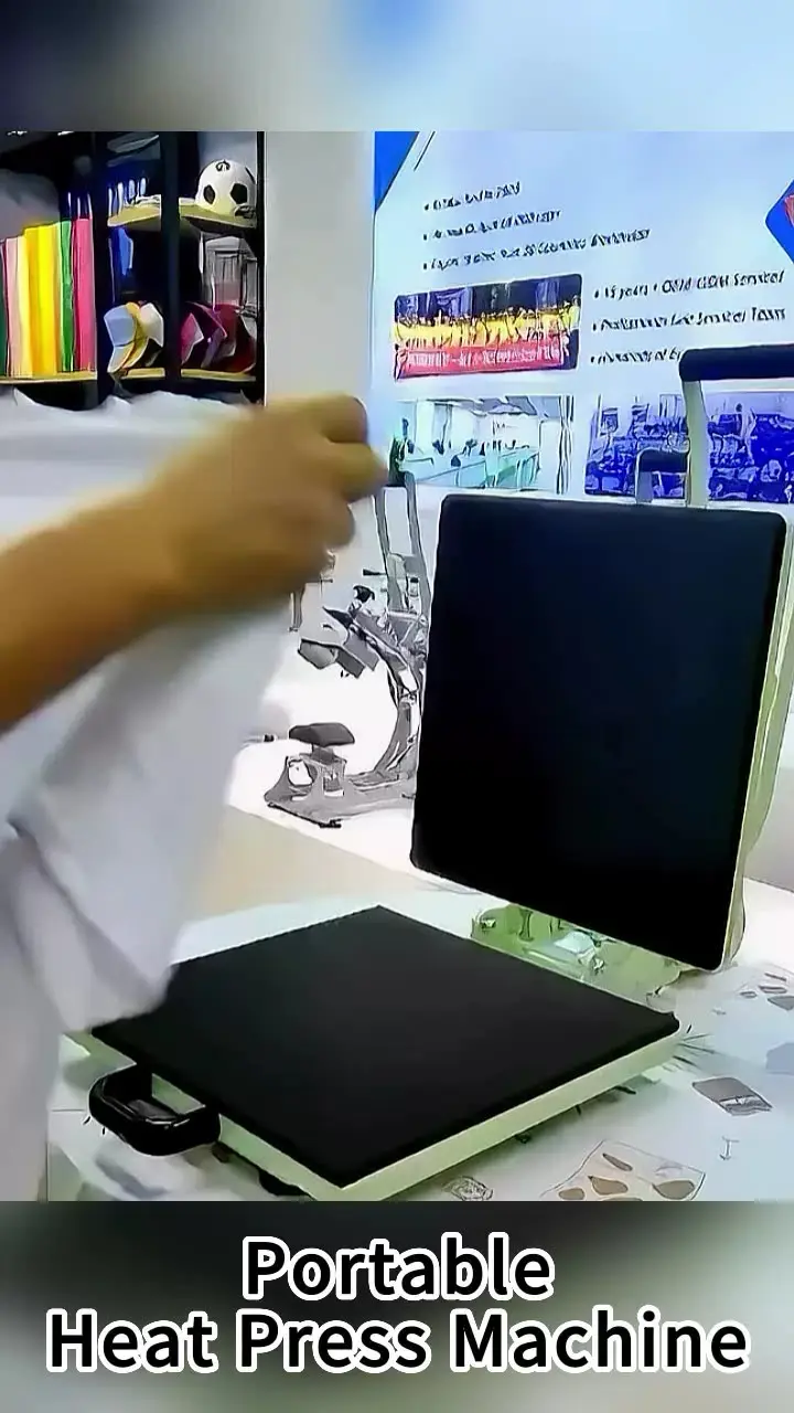 Compact Clamshell Manual Heat Press Machine for T-Shirt Customization detail image