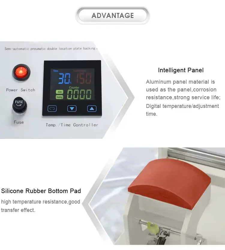 Dual-Station Pneumatic Cap Heat Press Machine for Efficient Hat Production detail image