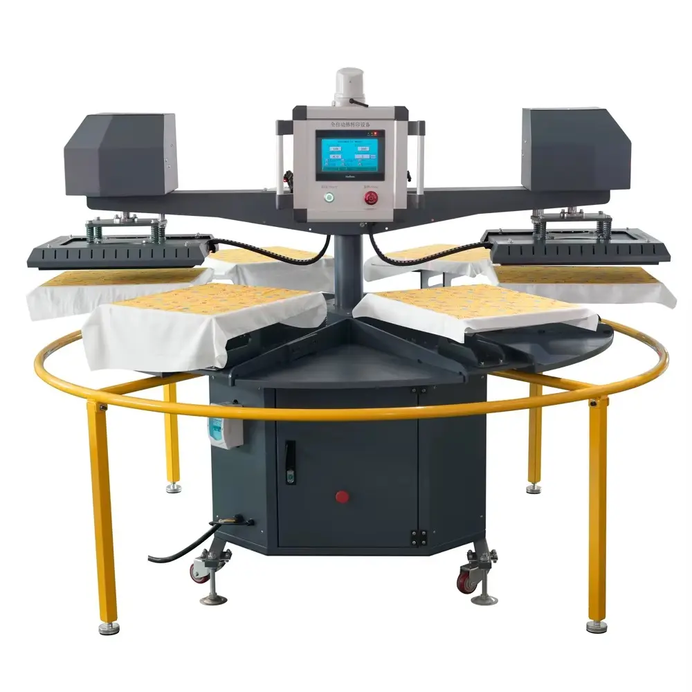Full Automatic Two Station Pneumatic Heat Press Machine detail image 1