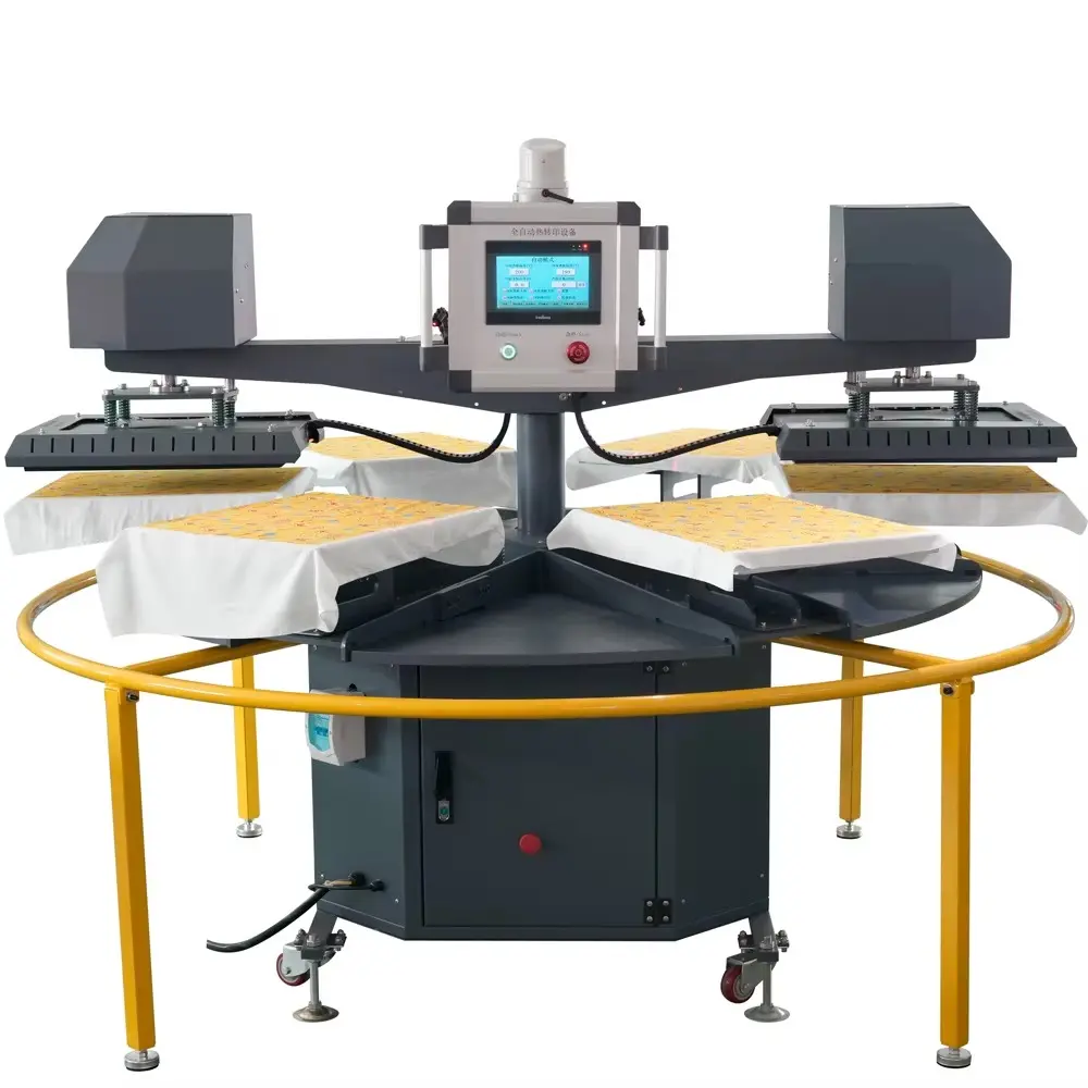 Full Automatic Two Station Pneumatic Heat Press Machine detail image 5