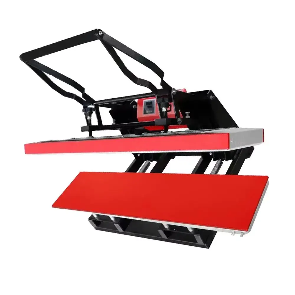 Heavy Duty Dual-Station Manual Heat Press Machine for Garment Production - Image 2
