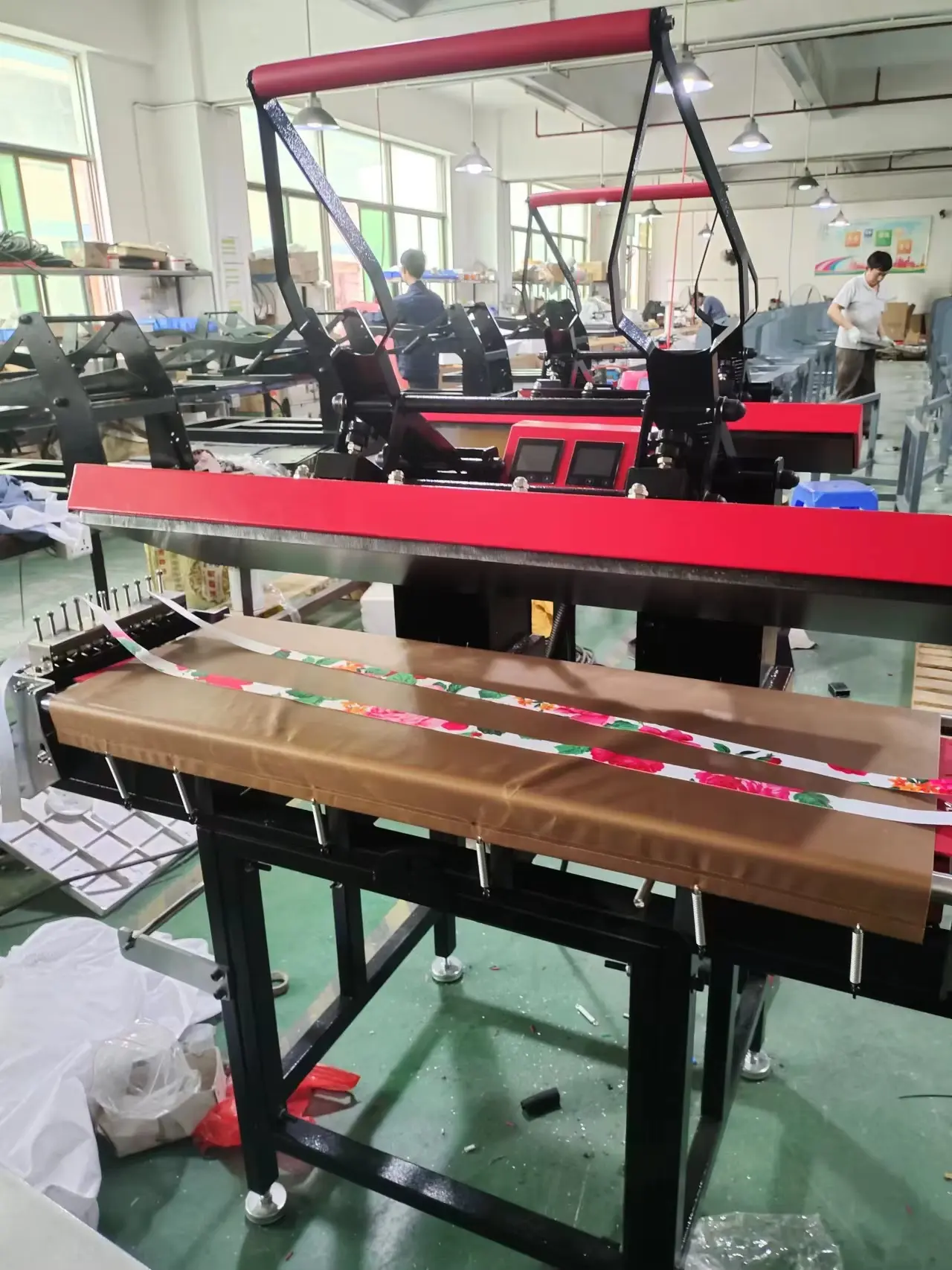 Heavy Duty Dual-Station Manual Heat Press Machine for Garment Production detail image