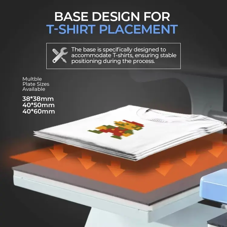 High-Precision Pneumatic Heat Press Machine for Apparel Transfers detail image 4