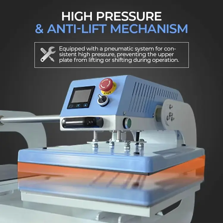 High-Precision Pneumatic Heat Press Machine for Apparel Transfers detail image 5