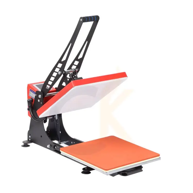 High-Pressure Manual Clamshell Heat Press Machine for T-Shirt Transfer