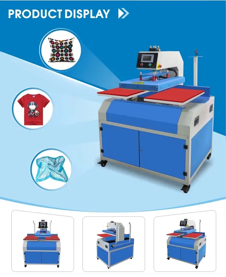 High Quality 60x40cm Pneumatic Heat Press Machine detail image 1