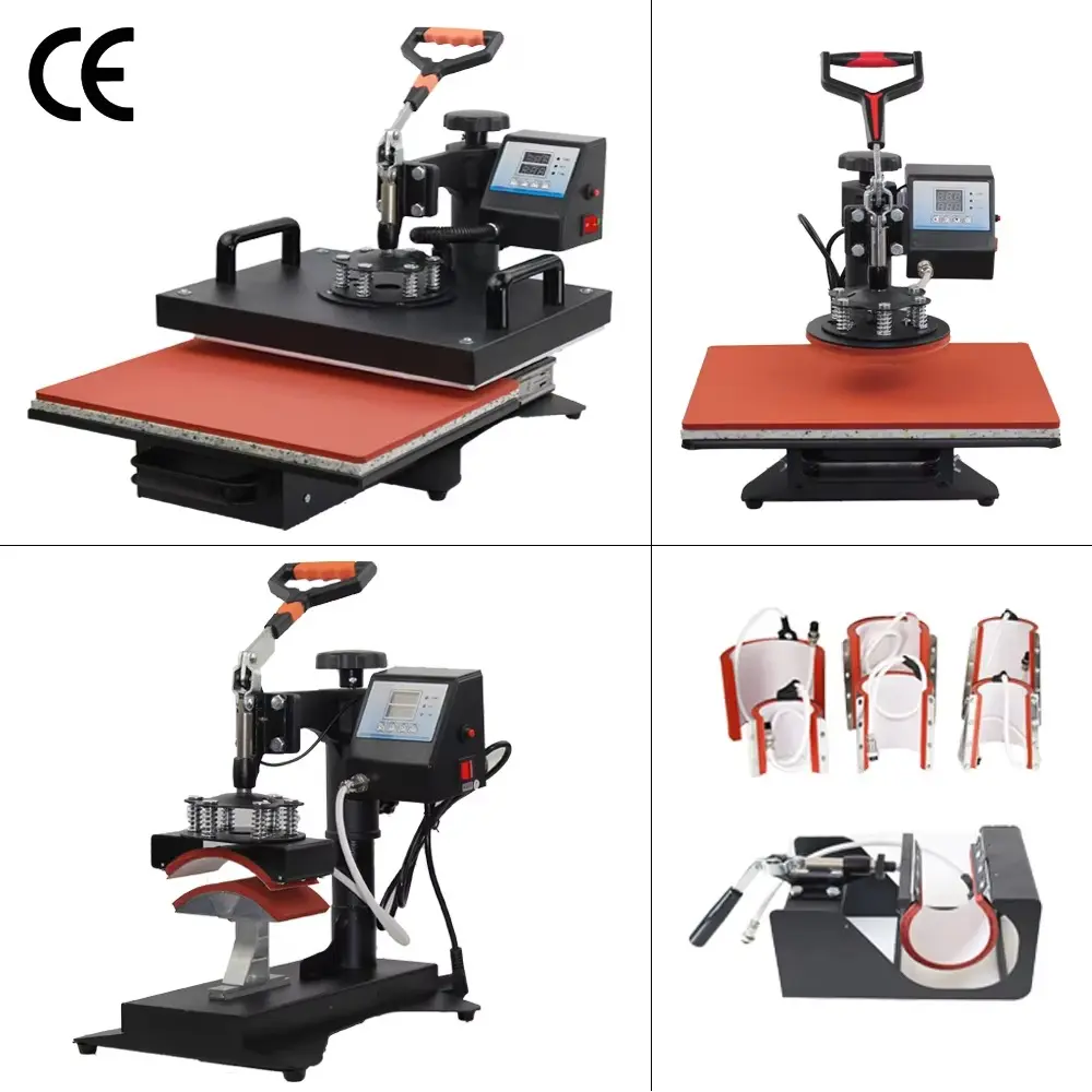 10-in-1 Multi-Function Combo Heat Press Machine for Custom Transfer Production detail image 2