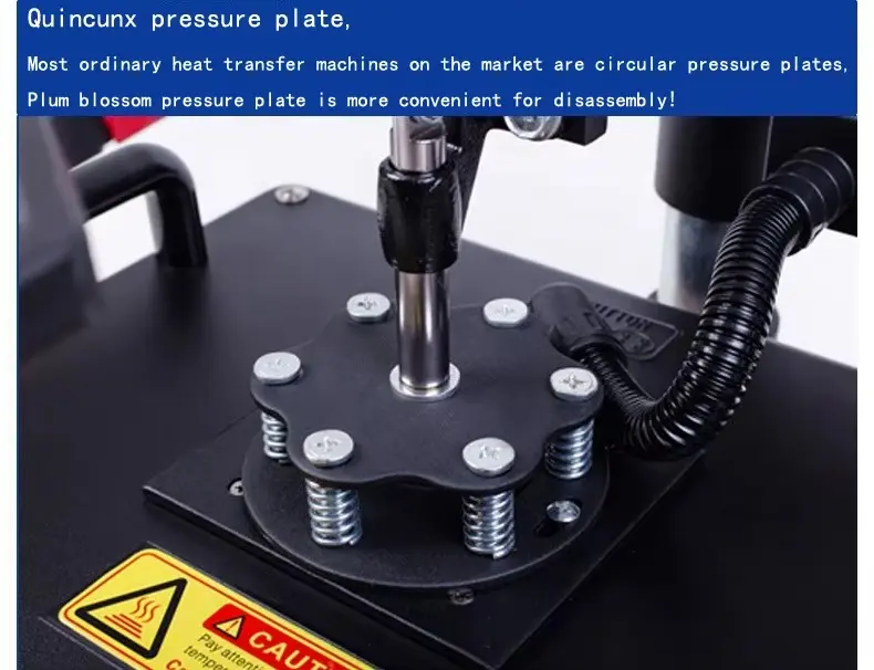 5-in-1 Combo Heat Press Machine for T-shirts, Mugs, Plates and Caps detail image 2