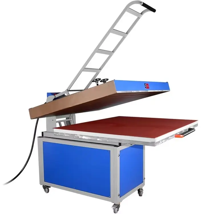 Large Format Manual Flatbed Heat Press Machine for Textile Production