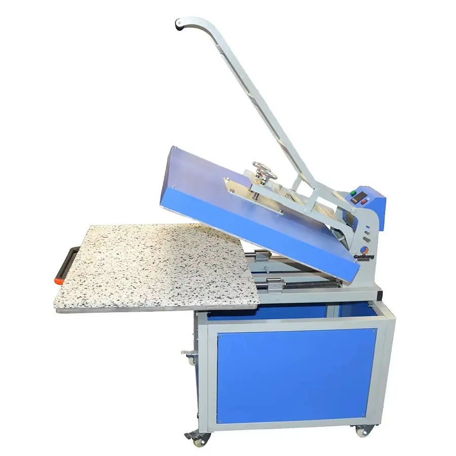 Large Format Manual Flatbed Heat Press Machine for Textile Production detail image
