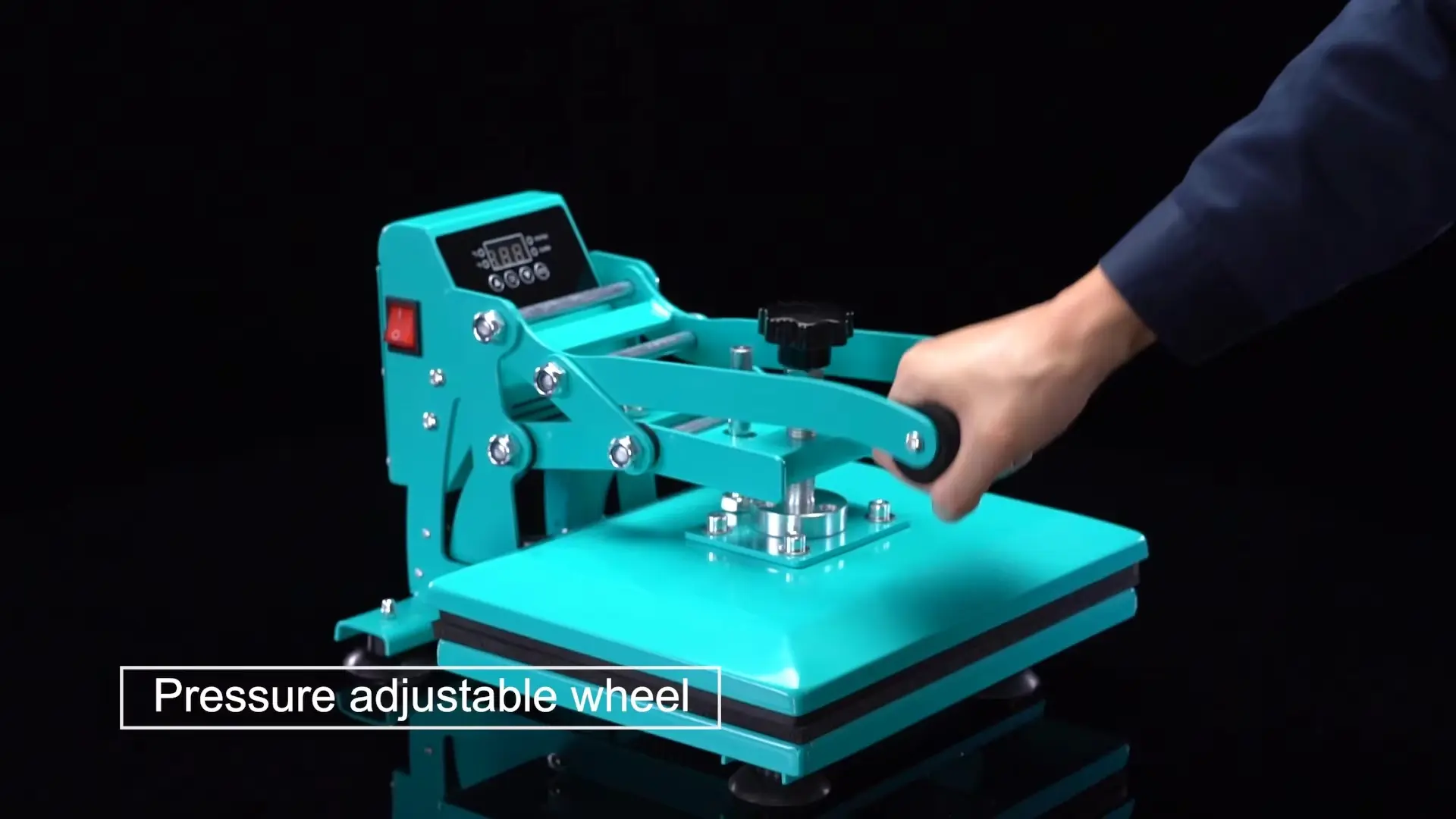 Manual Clamshell Heat Press Machine for Custom T-Shirt and Textile Transfer detail image