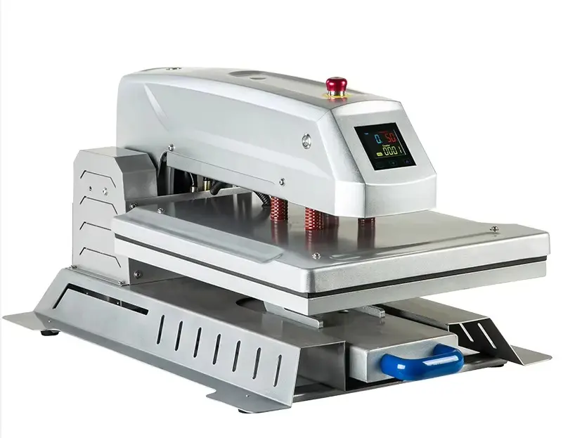 Manual Electric Heat Press Machine with Drawer Base for Garment Transfer detail image
