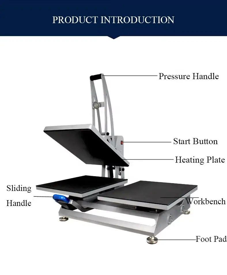 Manual Swing-Away Heat Press Machine with Pull-Out Lower Platen detail image