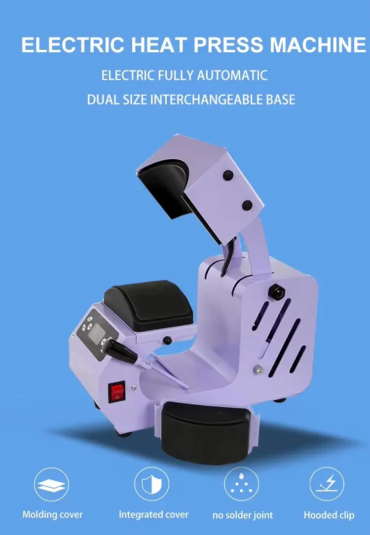 Mini Electric Cap Heat Press Machine for Personalized Hat Decoration detail image