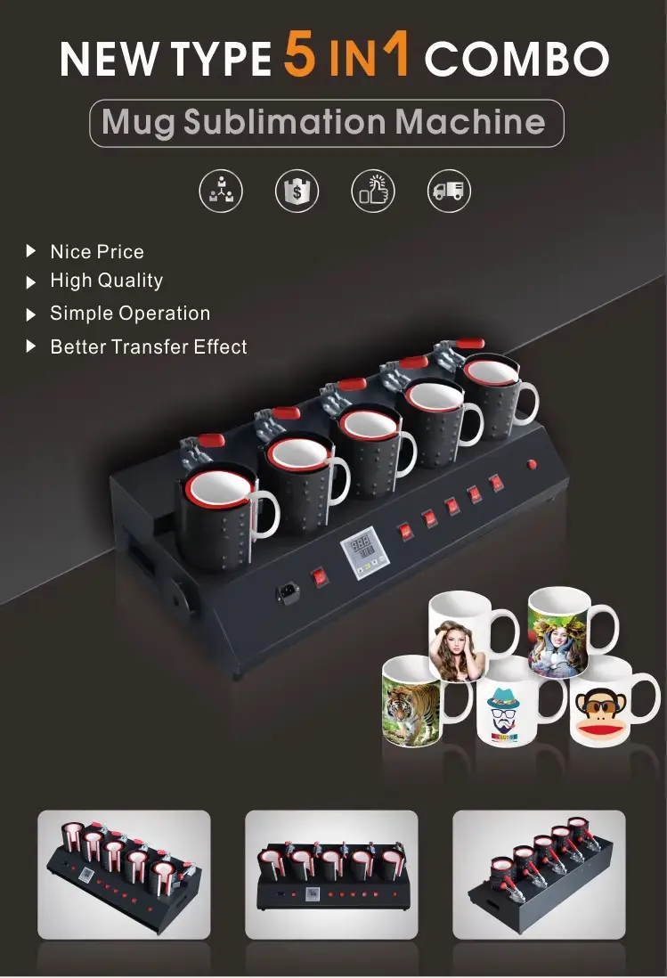 Multi-function 5-in-1 Mug Press Machine detail image