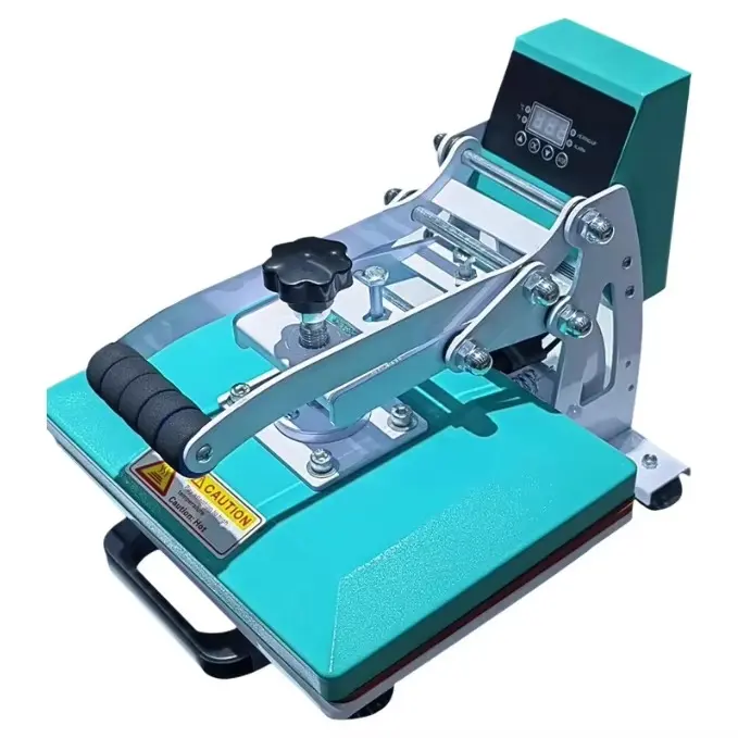 Pink Swing-Away Manual Heat Press Machine for Small Batch Apparel Customization detail image