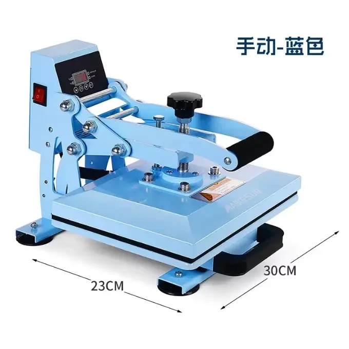 Pink Swing-Away Manual Heat Press Machine for Small Batch Apparel Customization detail image