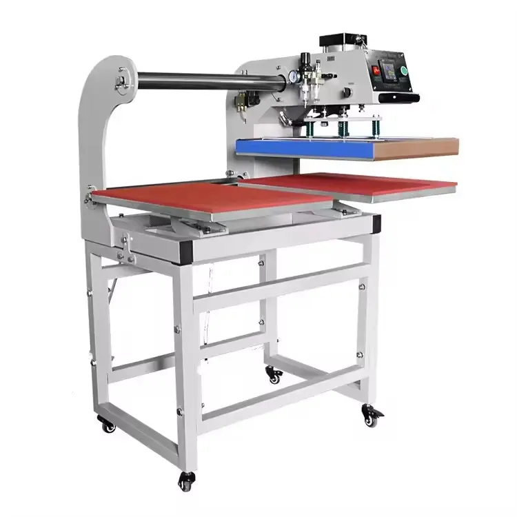 Pneumatic Dual Station Heat Press Machine for Garment Production